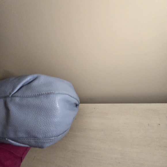 Michael Kors Sky Blue Hobo Bag with Gold Accents - Picture 5 of 7